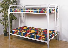 New Contemporary Twin/twin Bunk Bed White