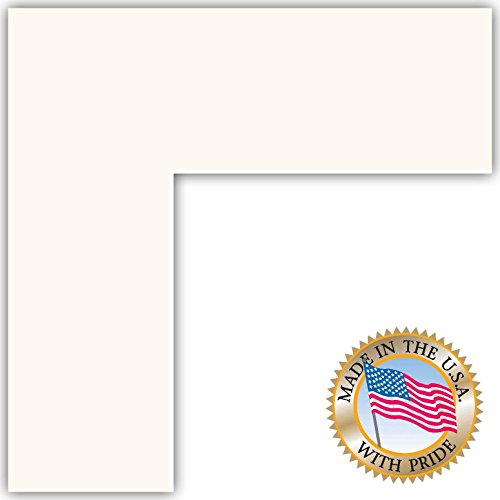 15x18 Smooth White Custom Mat for Picture Frame with 11x14 opening size