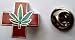 Medical Marijuana Pot Hemp Legalize Cannabis Weed Lapel Pin Tie Tack