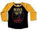 Toddler Kids KISS LIVING LEGENDS Longsleeve Raglan Jersey - Black/Yellow