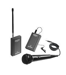 Professional VHF Wireless Lavaliere And Hand-Held Camcorder Microphone System