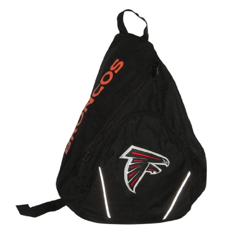 Denver Broncos NFL Football Team Sling Shoulder Sports Bag / Athletic Backpack - Black (Size: one size)