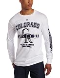 MLB Men's Colorado Rockies Opening Series Long Sleeve Basic Tee (White, XX-Large)
