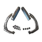 Chrome Bar End Mirrors Triumph Norton BSA BMW Harley Suzuki Honda by thealphamoto