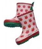 Toby Tiger(TM) (New 2008 Collection 100% Organic) Stunning Pink apples Design Wellies (Sizes 4 -12 - Please email size needed) PLUS Free Thomas Book (RRP £4.99) exclusively packaged by THE BABY