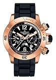 Jaeger-LeCoultre Master Compressor Diving Chronograph Men's Automatic Watch 18k Rose Gold Black Dial on Black Rubber Strap Q1862740 or 186.27.40