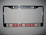 Boston Red Sox Chrome Metal License Plate Holder Frame