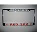 Boston Red Sox Chrome License Plate Holder