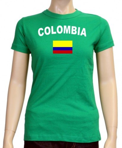 Kolumbien T-Shirt girly grün, Gr.S