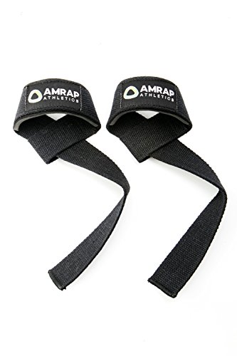 Lifting Straps by AMRAP Athletics Crossfit Gear Ð Pair of 22Ó Long 1.5Ó Wide Heavy Duty Cotton with Comfortable Neoprene Padding Ð Backed by IRONCLAD Satisfaction Guarantee Ð Lift More NOW!