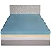 ZINUS 4 Inch Green Tea Cooling Gel Memory Foam Mattress Topper, Cooling Gel Foam, Pressure-Relieving Design, CertiPUR-US Certified, Full, Blue