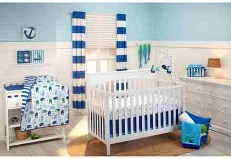 Little Bedding Splish Splash 3-Piece Crib Bedding Set
