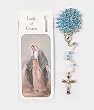 Bookmark Rosary - Our Lady of Grace - Bookmark and Full 14" Rosary - Exclusively from the Studios of Cromo NB (Milano, Italy)