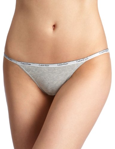 Calvin Klein underwear Damen Slip D1549E CK One Cotton String Bikini, Gr. 36 (S), Grau (02 Preisvergleich