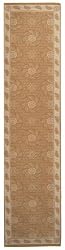 3'9" x 5'11" Rectangular Oscar Isberian Rugs Area Rug Oat Color Machine Made Belgium "Martha Stewart Collection" Pinwheel Design