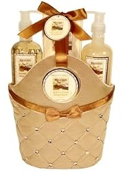 7121 Morgan Avery Sweet Vanilla Bath and Body Satin Rhinestone Bag Gift Set