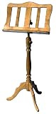 Stageline European Crafted Music Stand - Oak, Wood Post