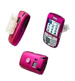 CELLET HOT PINK RUBBERIZED PROGUARD COVER CASE (with detachable belt clip) for PALM TREO 680 - RETAIL PACKAGING