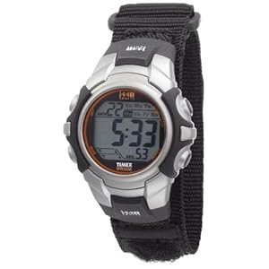 Timex Men's T5K455 1440 Sport Silver and Black Case with Black Fastwrap Digital Watch (Watch)