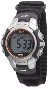 Timex Men's T5K455 1440 Sport Silver and Black Case with Black Fastwrap Digital Watch Timex Men's T5K455 1440 Sport Silver and Black Case with Black Fastwrap Digital Watch