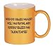 When did I realize I was god? Well, I was praying, and I suddenly realized I was talking to myself Coffee Mug in Metallic Colors
