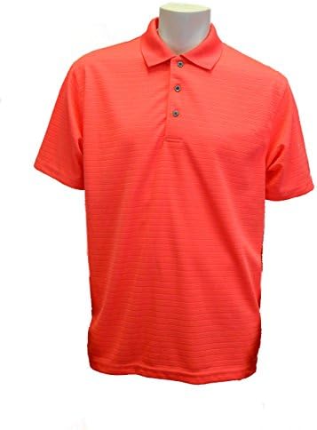 Champions Tour Men's Golf Polo Shirt, Large, Hot Coral