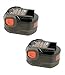 Ridgid Replacement 12V 1.25Ah NiCd Battery (2 PACK) # 130252002-2PK