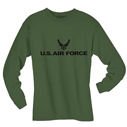 Air Force Long Sleeve T-Shirt in military green