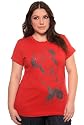 Torrid Plus Size Disney - Red Minnie Mouse Bling Bow Tee