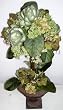 24" Artificial Hydrangea and Artichoke Topiary