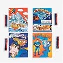 Super Hero Activity Books With Crayons - 12 per unit