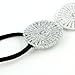 Fashionwu Lady Silver Hook Flower Wafer Stretchy Hair Band Headband by jkh