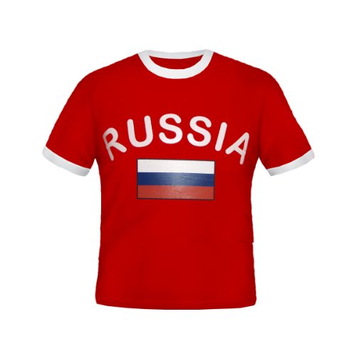 BRUBAKER Russland Fan T-Shirt Rot Gr. L