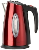 Clatronic WKS 3177 Wasserkocher 2200 Watt rot metallic