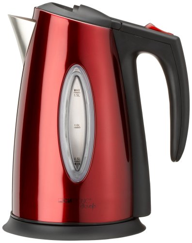 Childrens Toyshop  Küche & Haushalt : Clatronic WKS 3177 Wasserkocher 2200 Watt rot metallic
