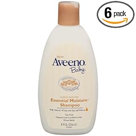 Aveeno Baby Essential Moisture Shampoo, 8 Ounce Bottles (Pack of 6): Health &amp; Personal Care