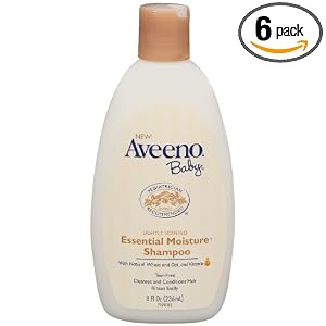 Aveeno Baby Essential Moisture Shampoo, 8 Ounce Bottles (Pack of 6)