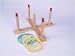 Deluxe Wooden Ring Toss Game with a 17