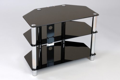 Childrens Toyshop  Kitchen & Housewares : GT3 LCD TV Stand - Black Glass 32 inch