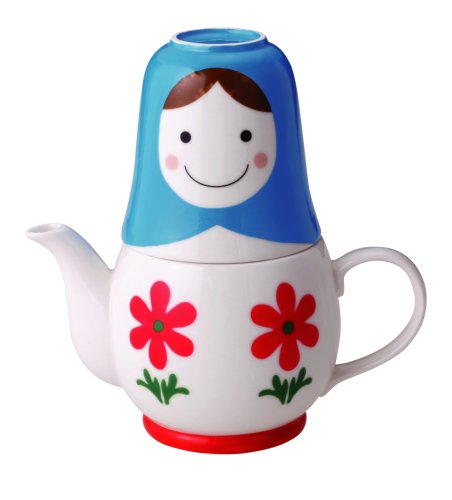 マトリョーシカ  ティーフォーツー (茶濃し付きポットとカップのセット) SAN1637