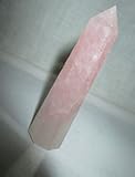 Genuine Rose Quartz Obelisk Tower Jumbo 8 Facet Aura Rock Crystal Natural Polished Earth Spirit Balance Point Gemstone Spiritual Chakra Balancing Psychic Gift Therapy Massage Healing Vibration Wand Grounding Nurturing Reiki Energy Positive Wish Intuition Protection Table Display Generator Life Temple Paperweight Prism