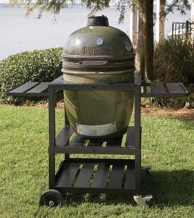 Cypress Series Ceramic Charcoal Grill With Shelves