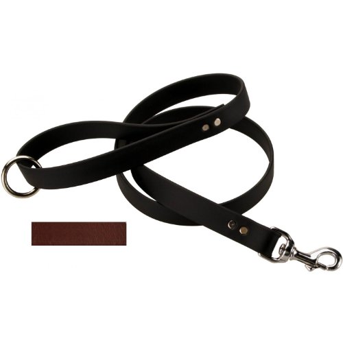 Mendota Durasoft Snap Lead - Brown - 1 Inch X 4 Foot