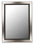 IMAGE OF Petite Mirror with Black Liner in Stainless Size: 37
