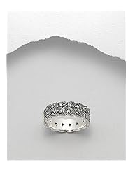 Marcasite Ring In 92.5 Sterling Silver