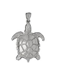 Clevereves 14K White Gold Pendant Turtles 13.9 - Gram(s)
