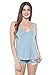 Alexander + David Womens Racerback V-Neck Camisole Tank Top Flowy Jersey Spaghetti Strap Cami