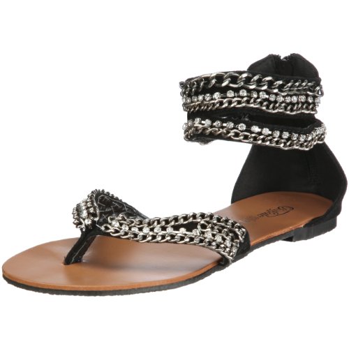 Buffalo Girl 219910 XQLP SUEDE BLACK 01 116196, Damen, Sandalen/Fashion-Sandalen, Schwarz (BLACK 01), EU 40