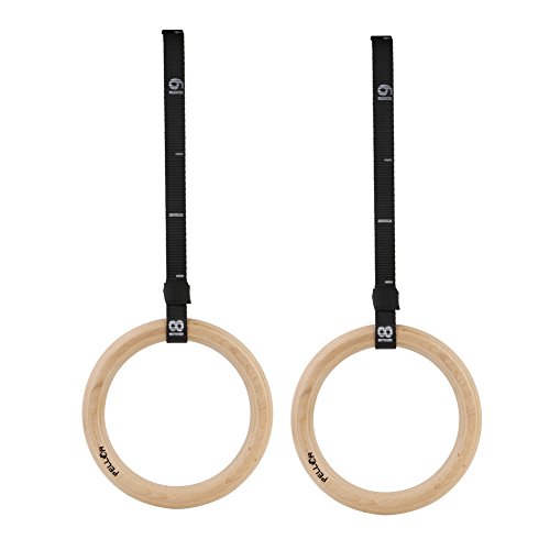 Pellor Olympic Gymnastic Rings With Number And Buckles Straps For Upper Body Strength Fitness And Bodyweight Excercising, Suspension Training - Taking Your Body To A New Level Of Strength & Endurance Pellor Olympic Gymnastic Rings With Number And Buckles Straps For Upper Body Strength Fitness And Bodyweight Excercising, Suspension Training - Taking Your Body To A New Level Of Strength & Endurance
