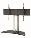 Duronic DS101BS Glass Floor/Desk 30"-50" TV Stand and  Swivel Bracket Combo. Suitable for LCD, Plasma, Led, 3D TV's 32"  37" 40" 42" 46" 50"